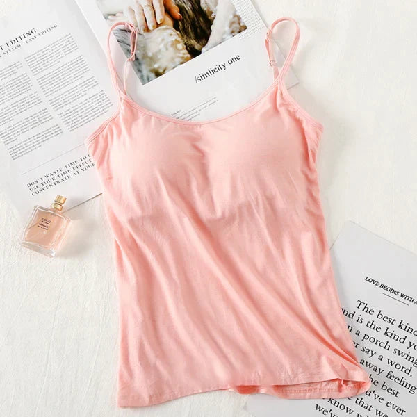 Kit de Blusinhas Regata com Sutiã embutido (Compre 3 Leve 5)