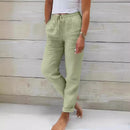 (Compre 2 Leve 3) Calça Cagliari™ em Linho de Algodão e Cós Ajustável