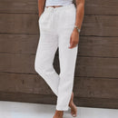 (Compre 2 Leve 3) Calça Cagliari™ em Linho de Algodão e Cós Ajustável