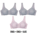 Conforto Garantido: Kit De 3 Sutiãs Lift Comfort + BRINDE